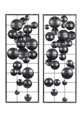 Contemporary Metal Wall Decor - Set of 2