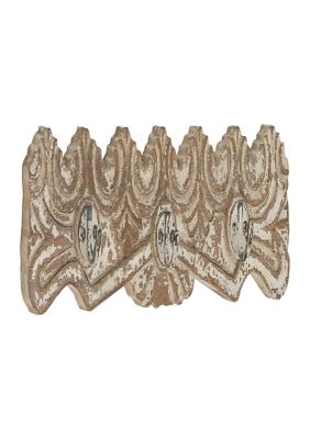 Monroe Lane Mango Wood Farmhouse Wall Hook, Brown