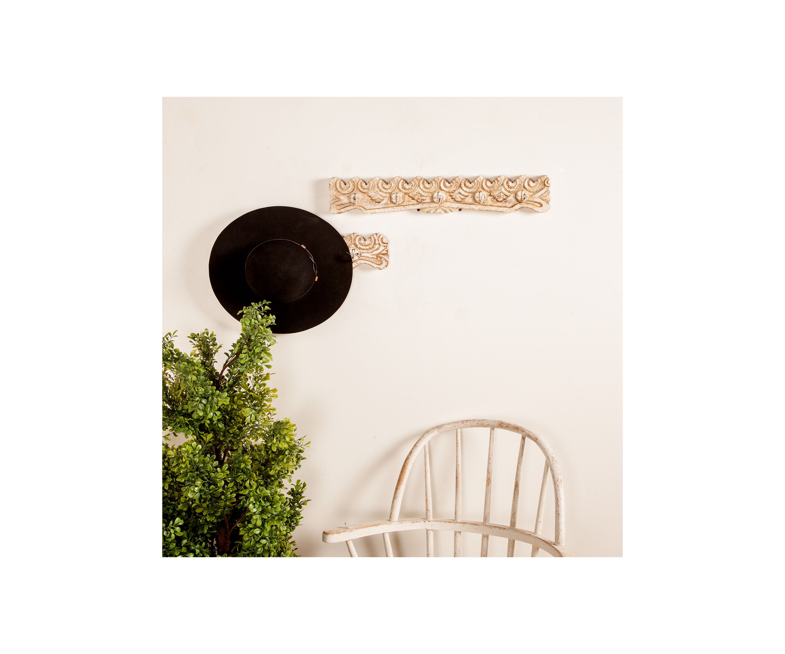 Mango Wood Farmhouse Wall Hook
