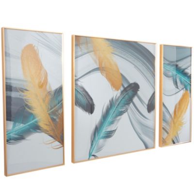 Contemporary Porcelain Framed Wall Art