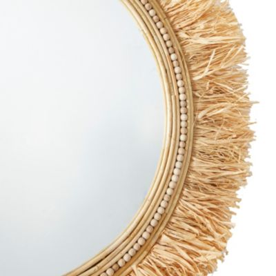 Modern Seagrass Wall Mirror