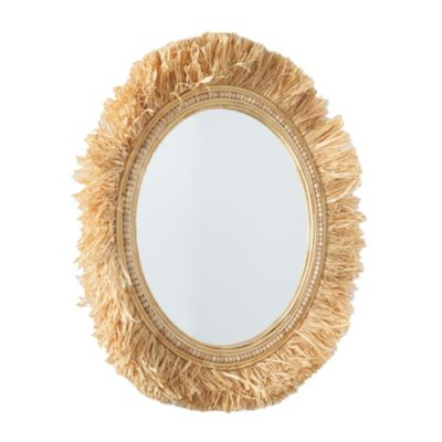 Modern Seagrass Wall Mirror