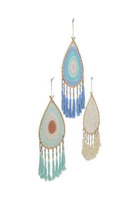 Bohemian Cotton Dreamcatcher Wall Decor - Set of 3