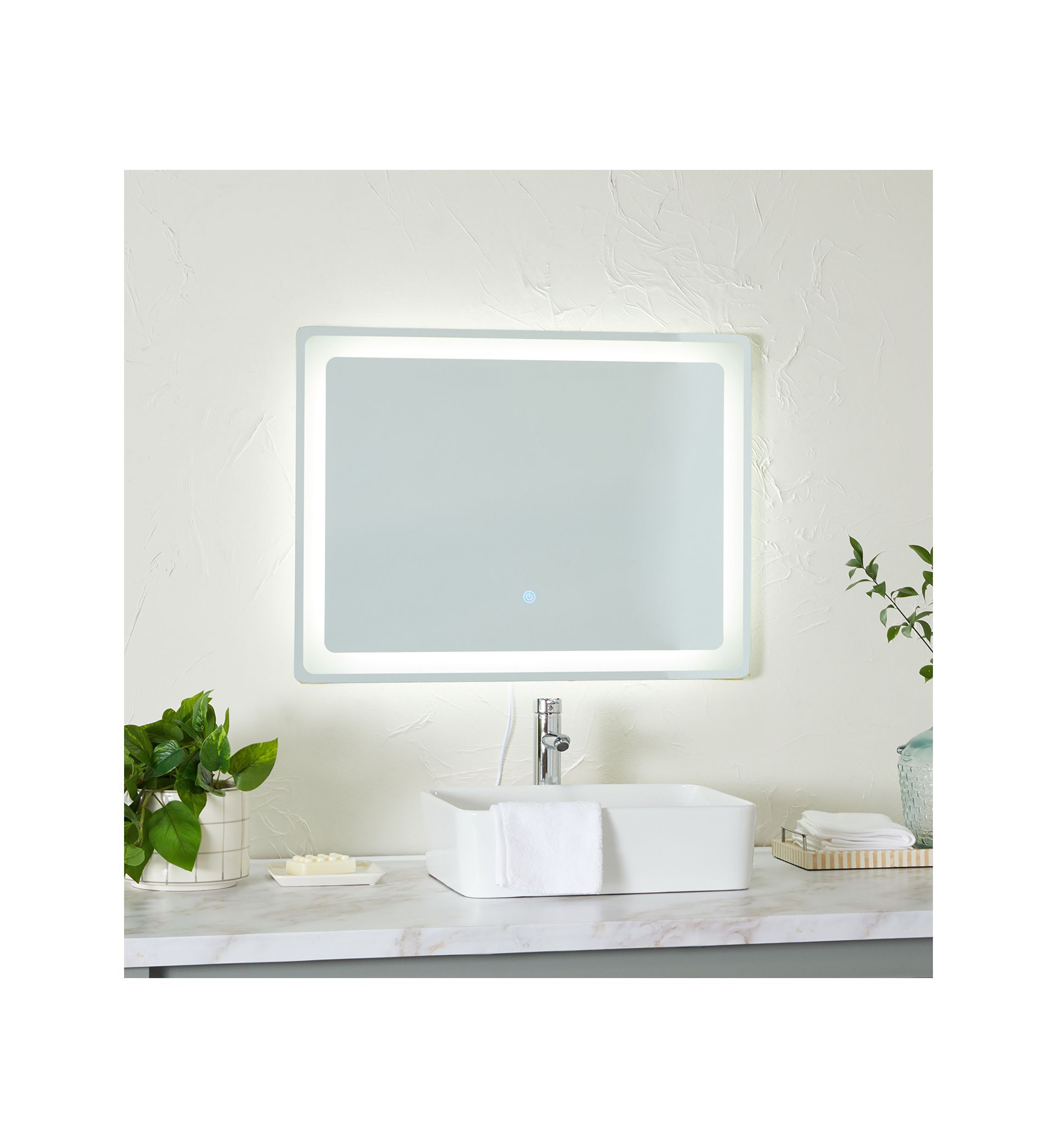 Modern Glass LED Mirror