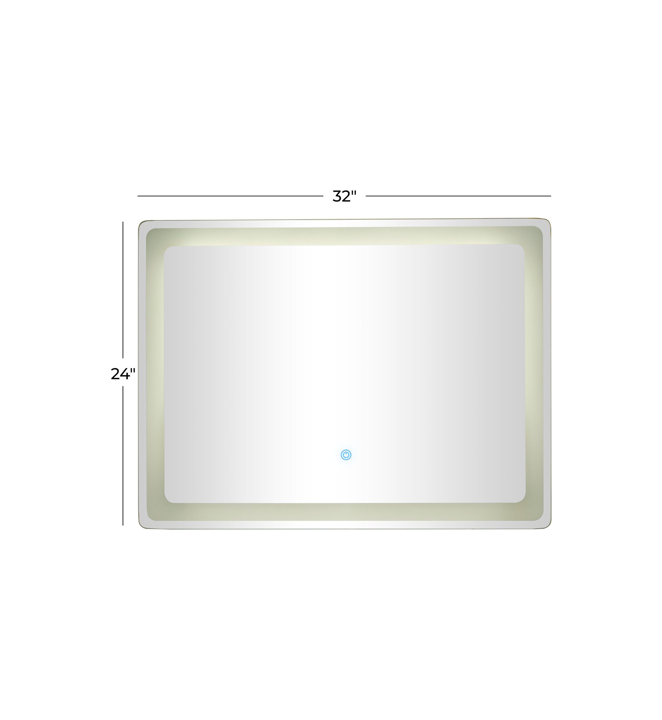 Modern Glass LED Mirror