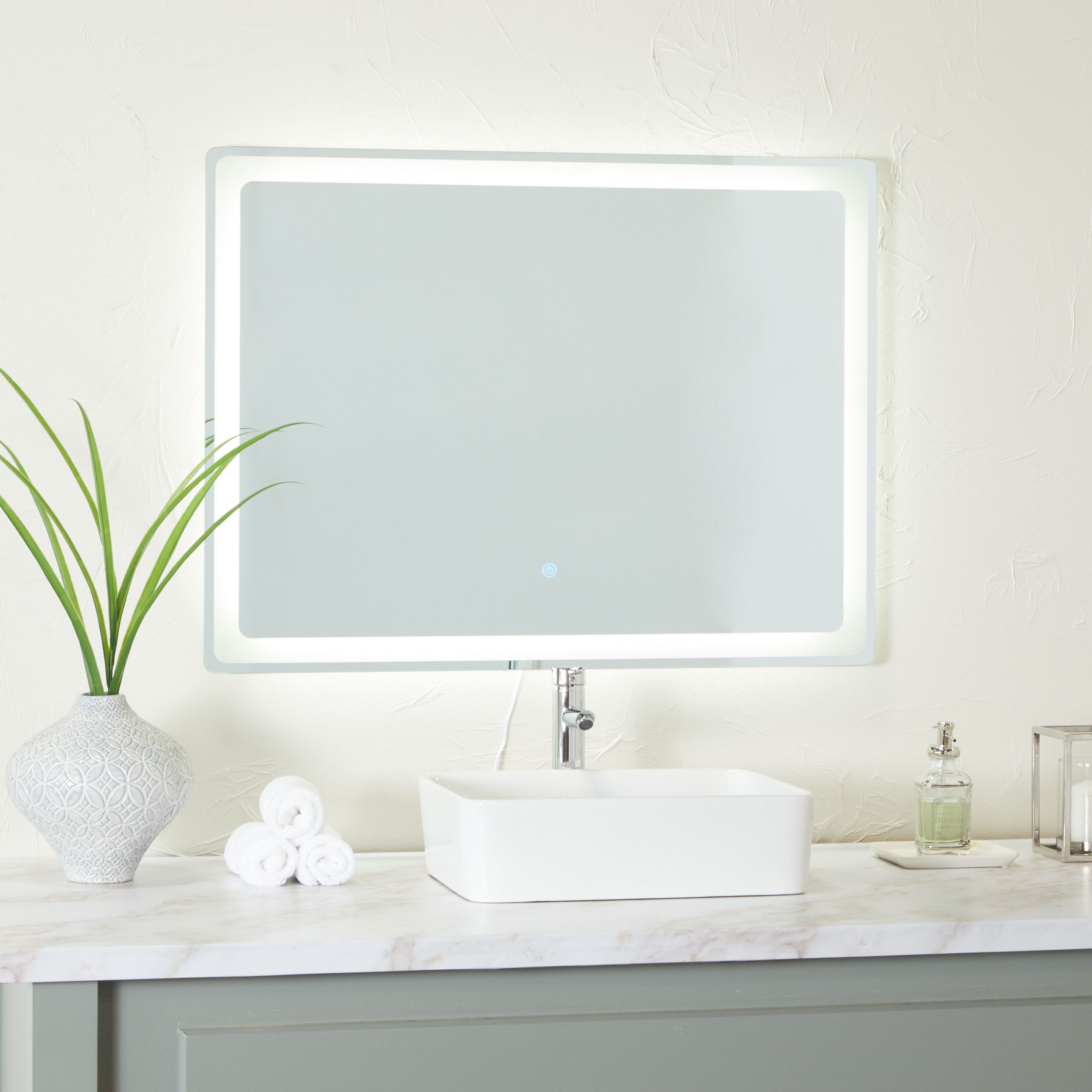 Modern Glass LED Mirror