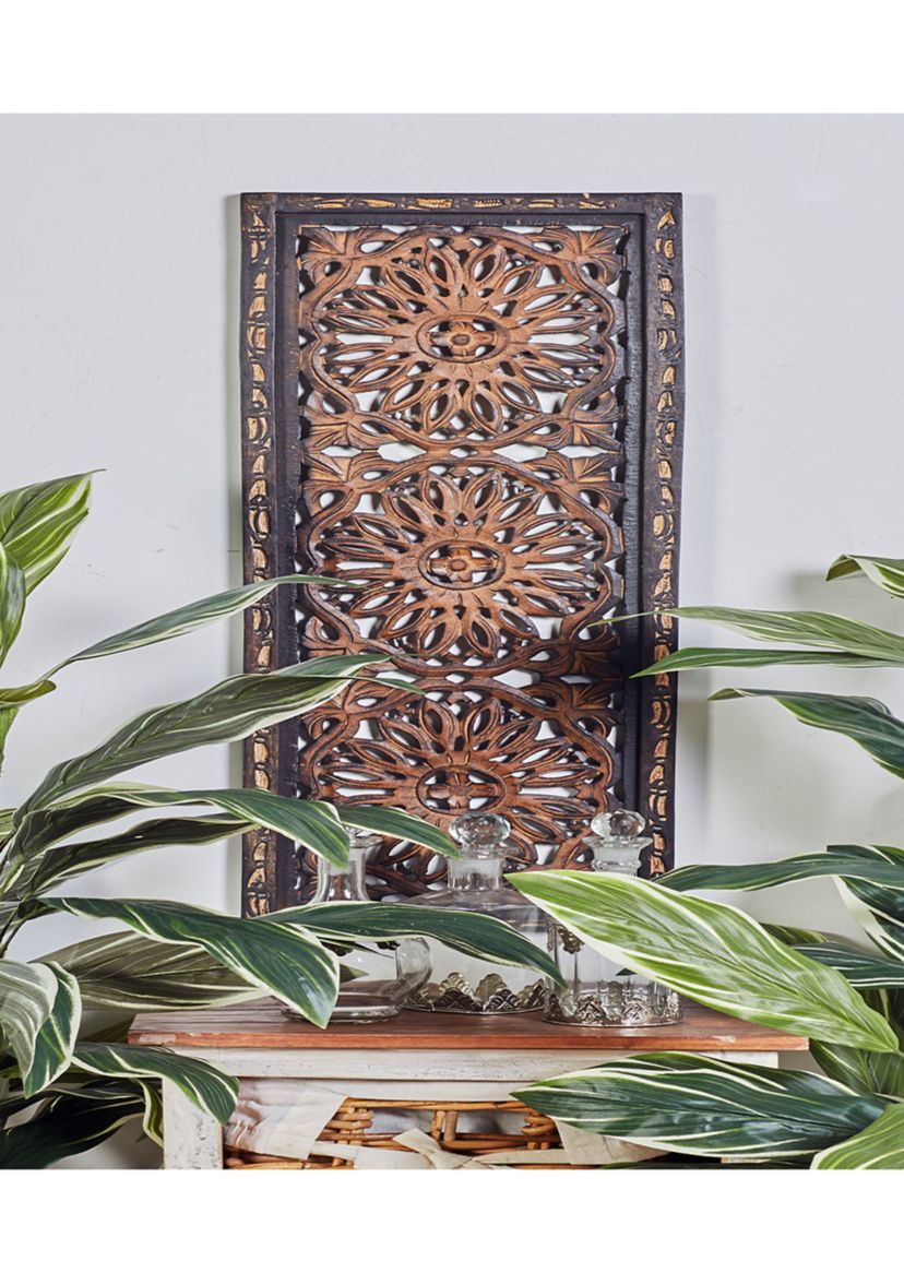 Traditional Wood Wall Decor - Set of 2
