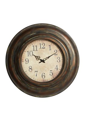 Rustic Metal Wall Clock