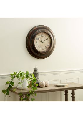 Rustic Metal Wall Clock