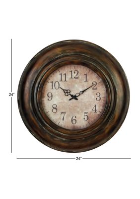 Rustic Metal Wall Clock