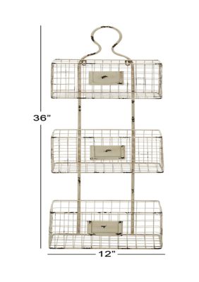 Farmhouse Metal Magazine Rack Holder