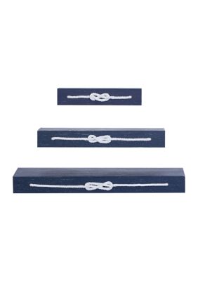 Contemporary Wood Wall Shelf - Set of 3