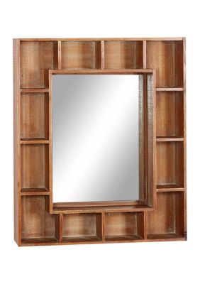 Wood Farmhouse Wall Mirror