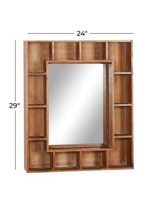 Wood Farmhouse Wall Mirror