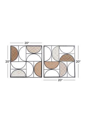 Iron Contemporary Wall Décor - Set of 2