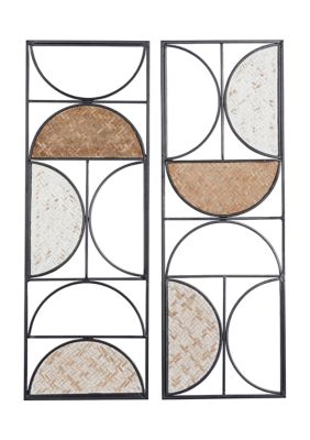 Contemporary Metal Wall Decor - Set of 2