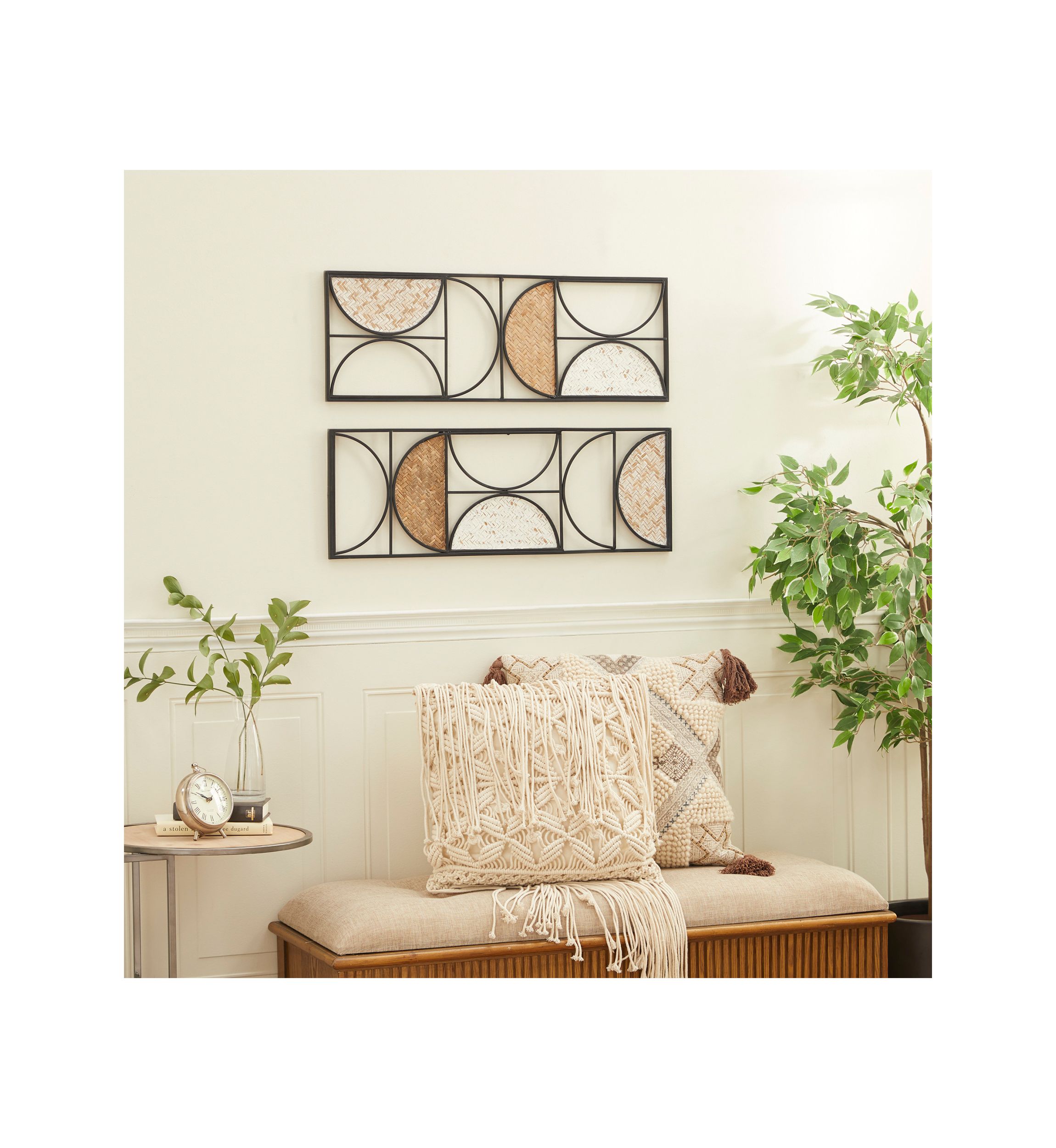 Contemporary Metal Wall Decor - Set of 2