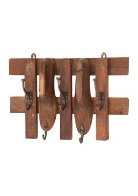 Monroe Lane Mango Wood Vintage Wall Hook, Brown