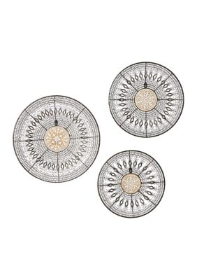 Eclectic Metal Wall Decor - Set of 3