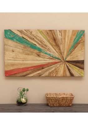 Rustic Teak Wood Wall Decor