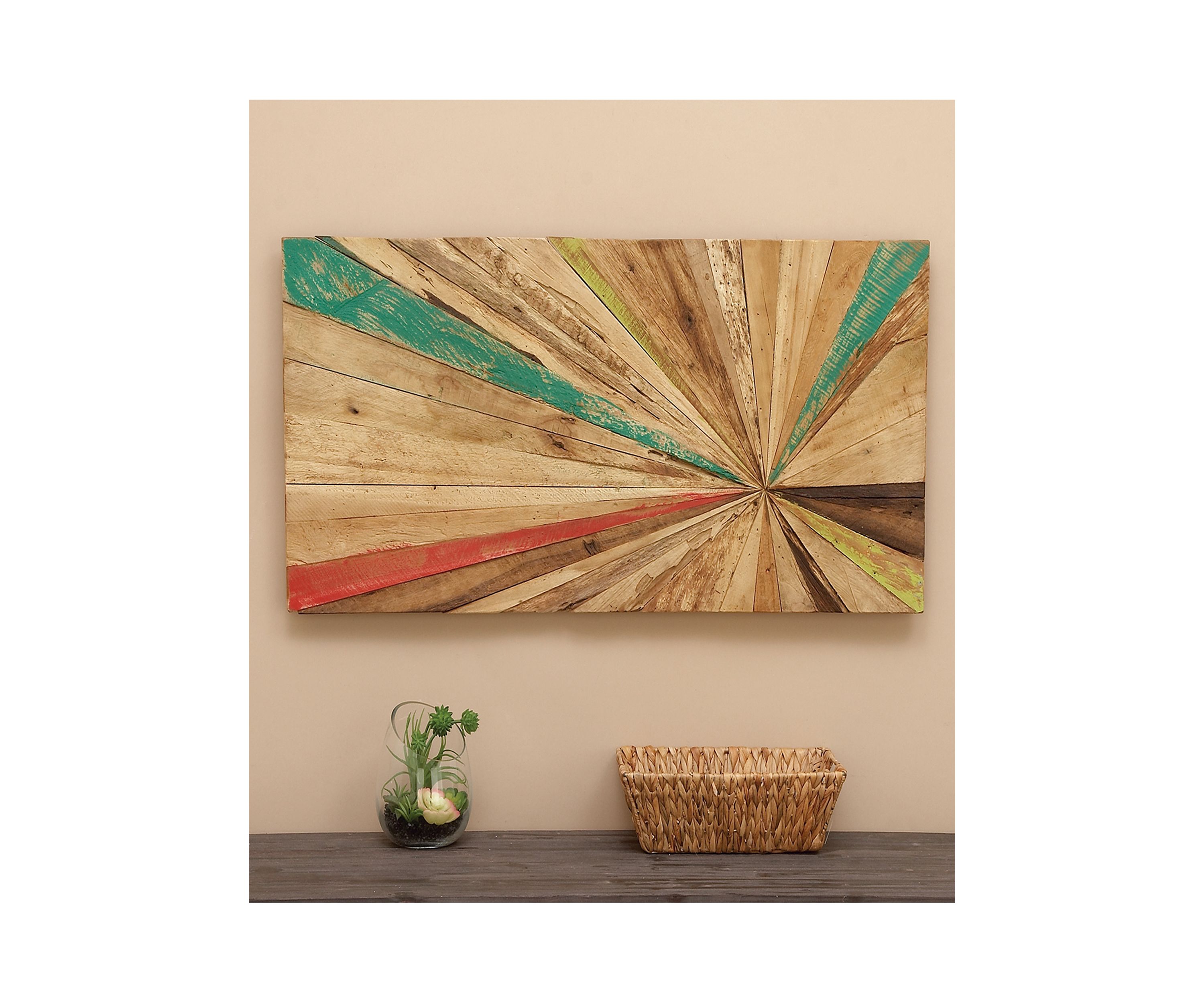 Rustic Teak Wood Wall Decor