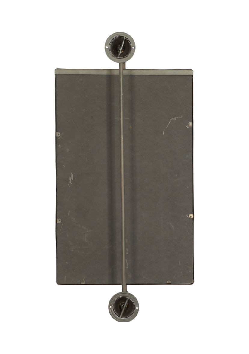 Industrial Wood Wall Mirror