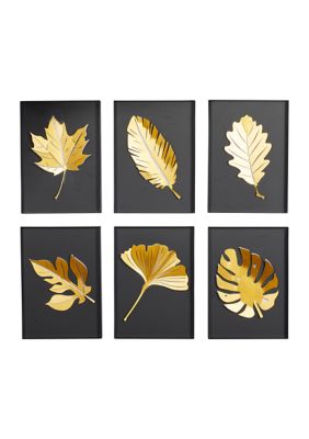 Contemporary Metal Wall Decor - Set of 6