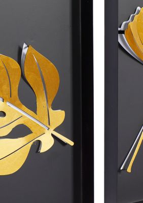 Contemporary Metal Wall Decor - Set of 6