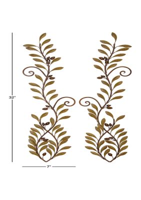 Traditional Metal Wall Decor - Set of 2