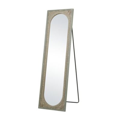 Bohemian Wood Floor Mirror