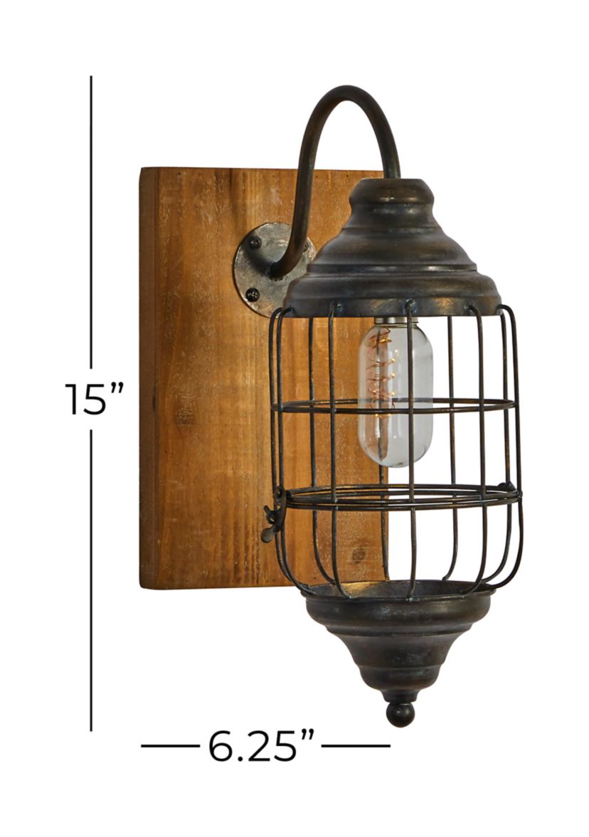 Industrial Metal Wall Sconce