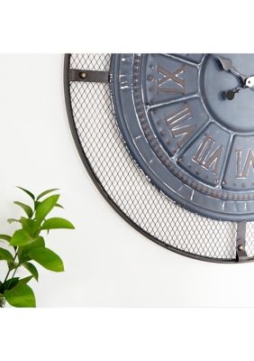 Iron Industrial Wall Clock