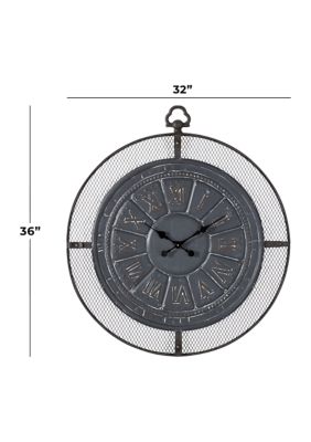 Iron Industrial Wall Clock