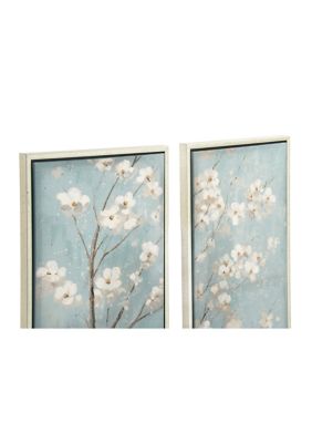 Traditional Canvas Framed Wall Art - Set of 2