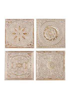 Eclectic Metal Wall Decor - Set of 4