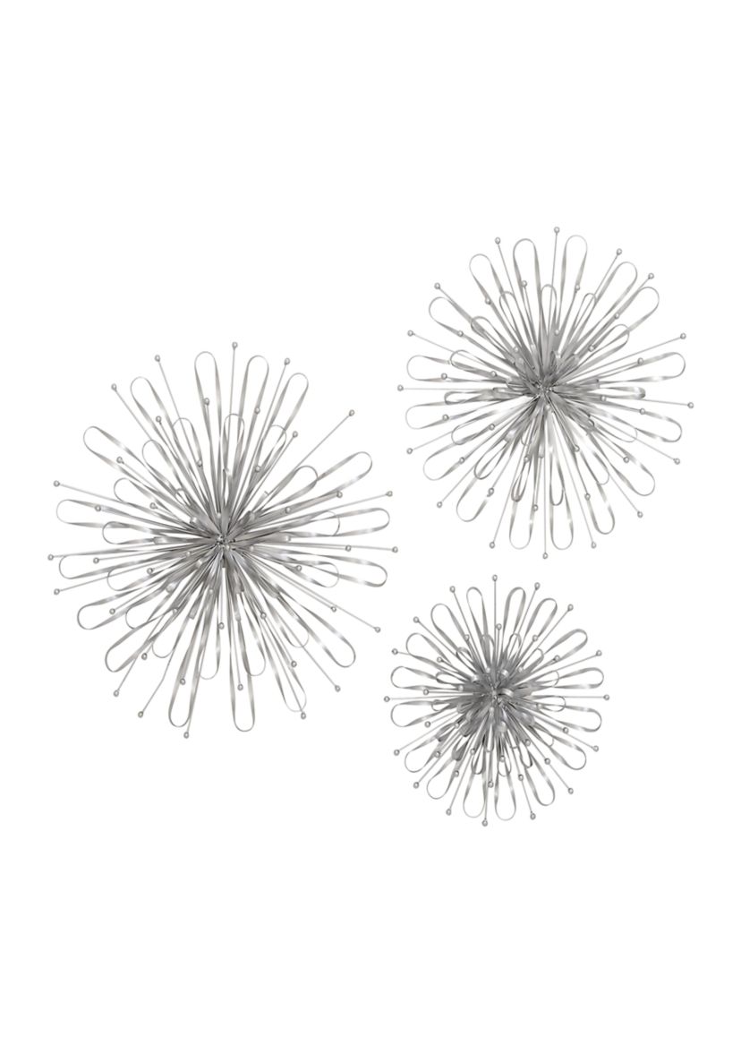 Contemporary Metal Wall Decor - Set of 3
