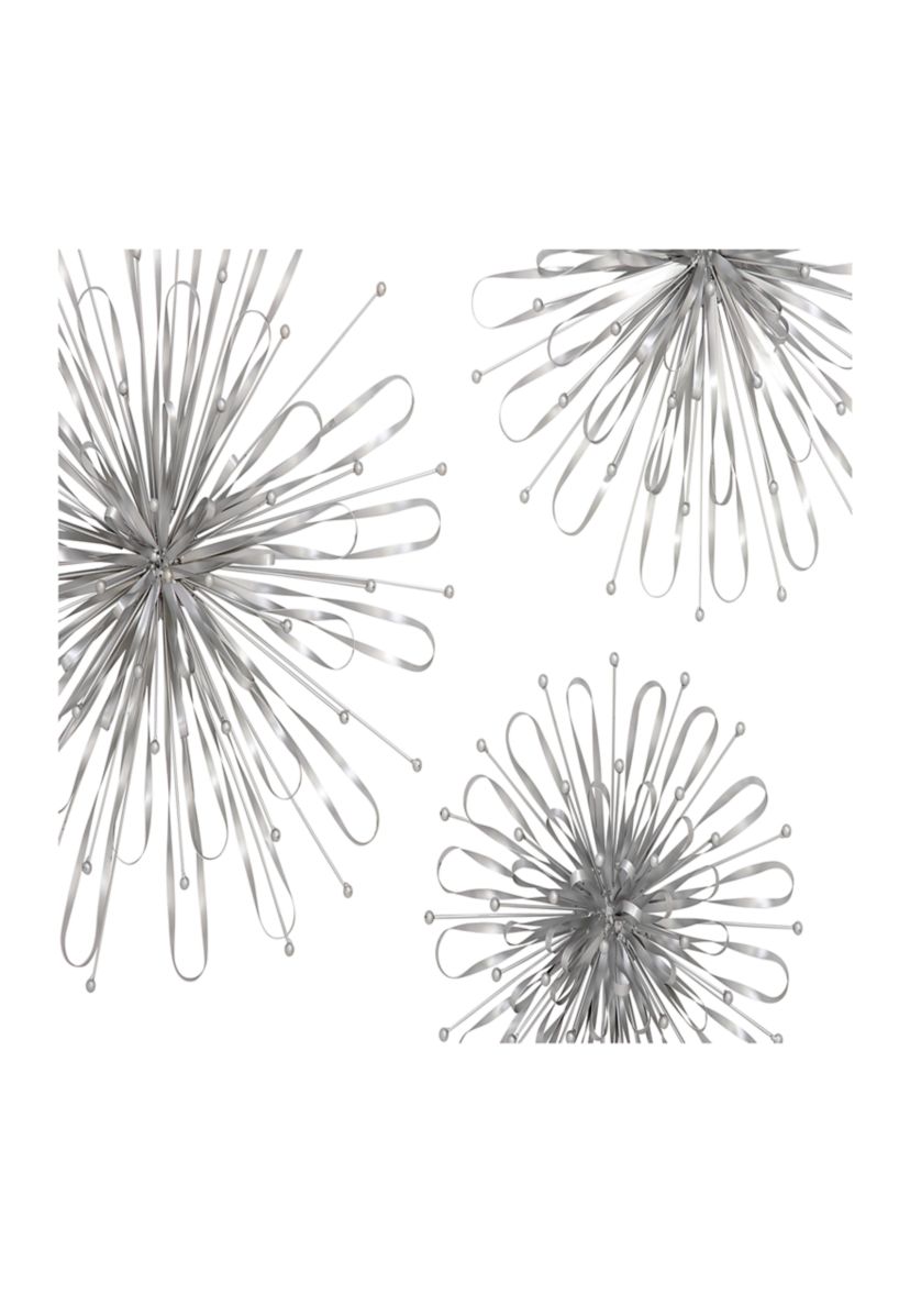 Contemporary Metal Wall Decor - Set of 3