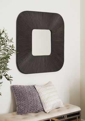 Modern Wood Wall Mirror