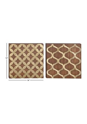 Pine Traditional Wall Décor - Set of 2