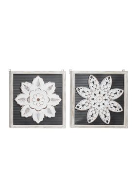 Wood Traditional Wall Décor - Set of 2