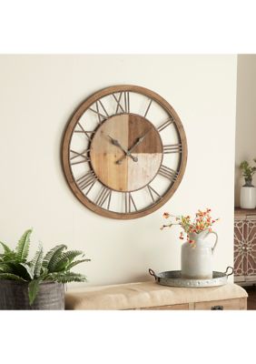 Farmhouse Wood Wall Clock