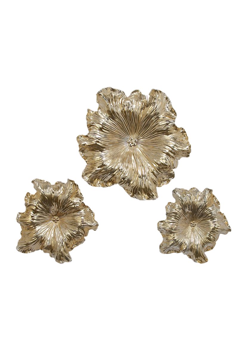 Eclectic Polystone Wall Decor - Set of 3