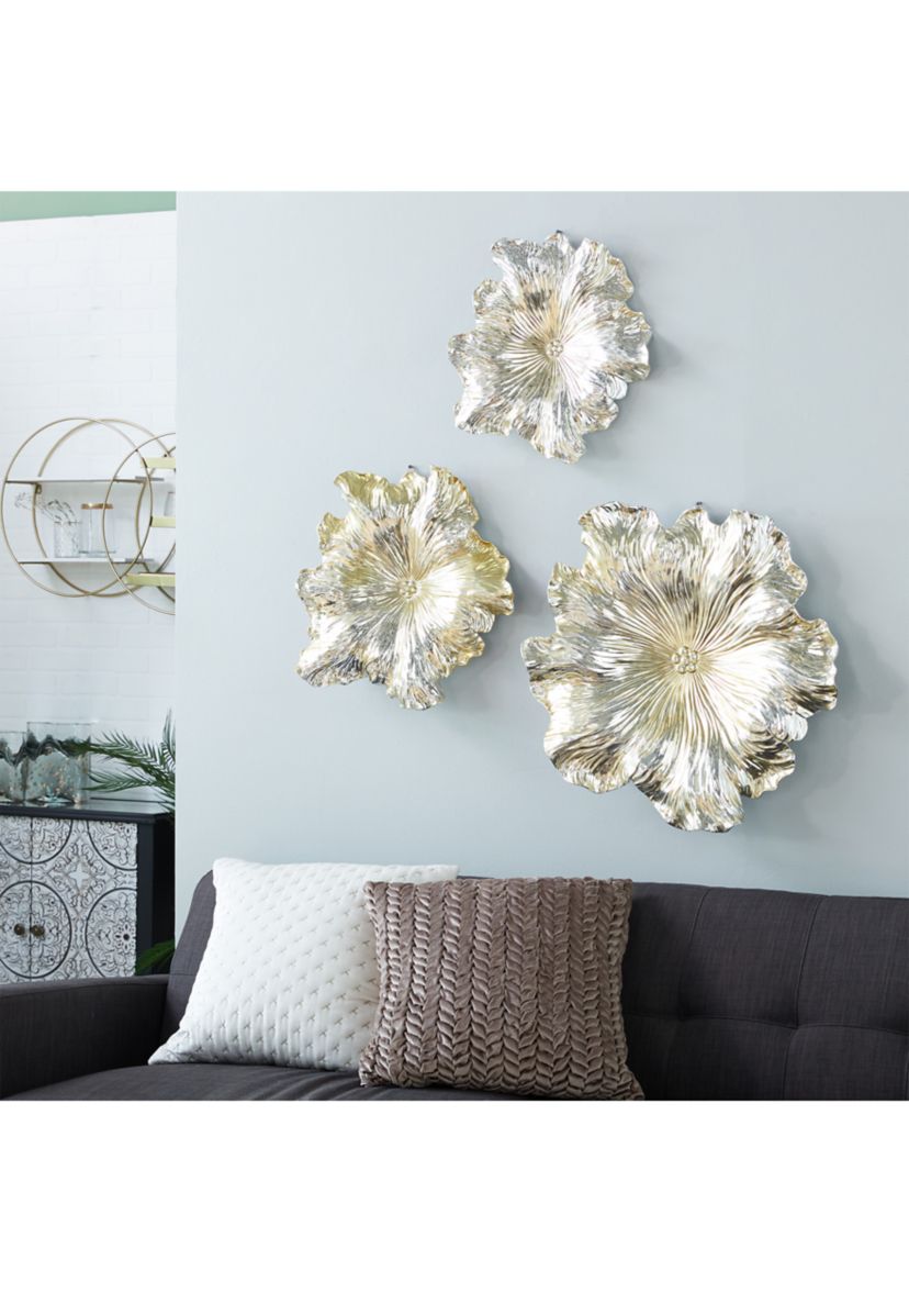 Eclectic Polystone Wall Decor - Set of 3