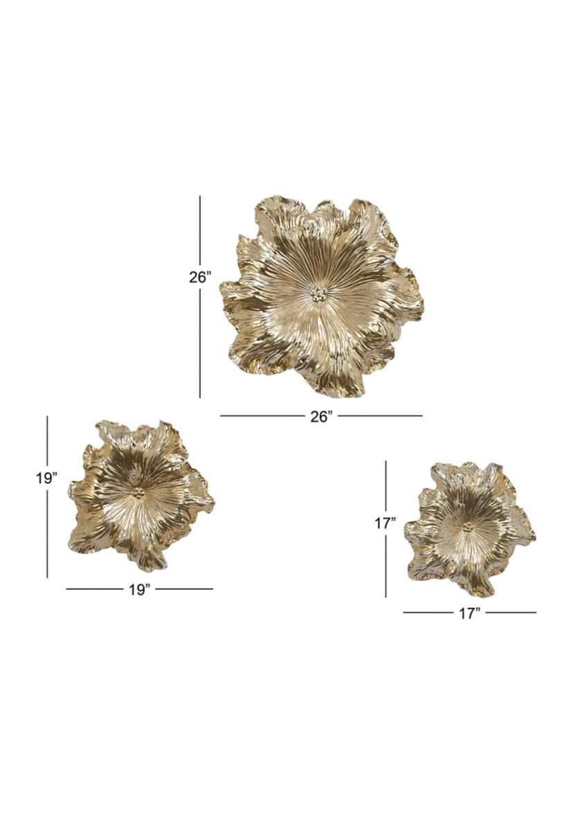 Eclectic Polystone Wall Decor - Set of 3