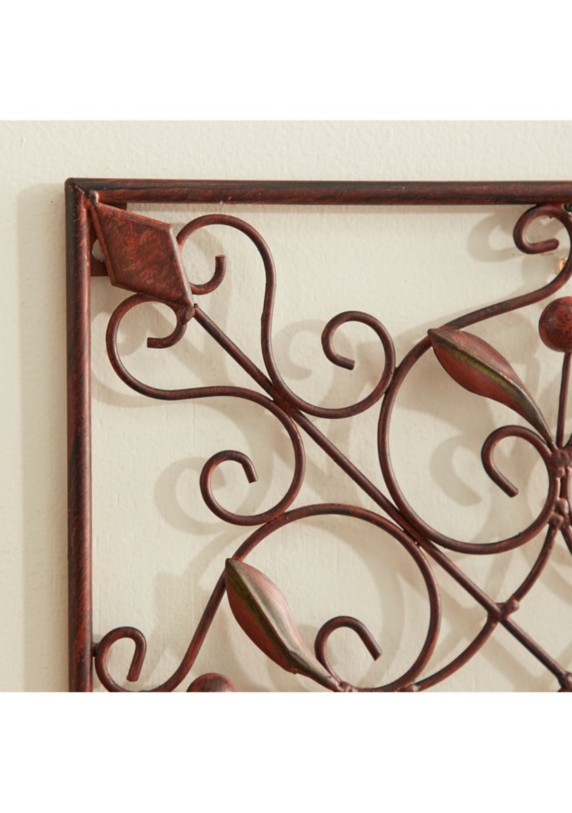 Rustic Metal Wall Decor - Set of 4
