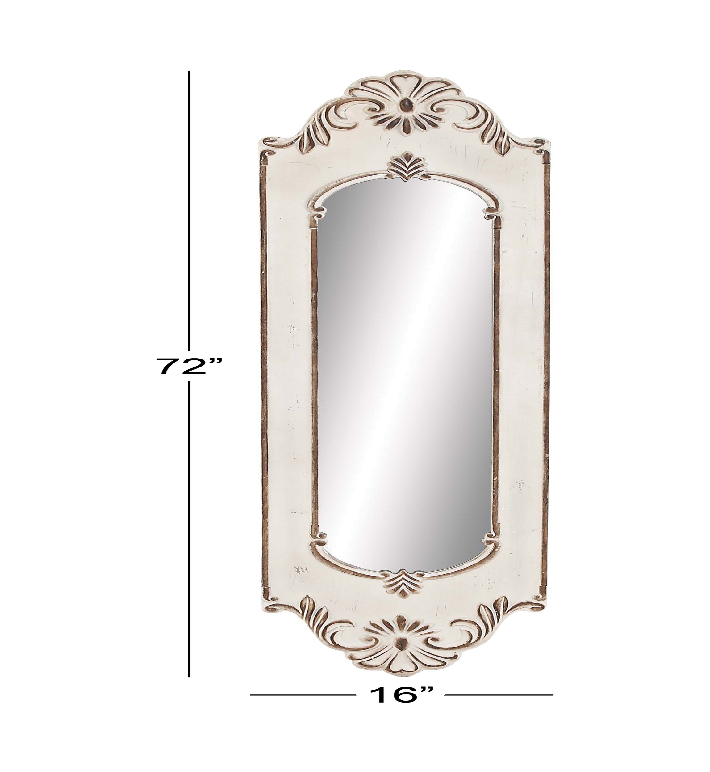Vintage Wooden Wall Mirror