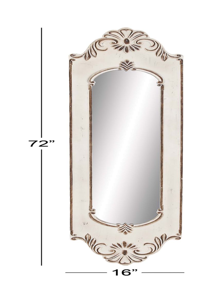 Vintage Wooden Wall Mirror