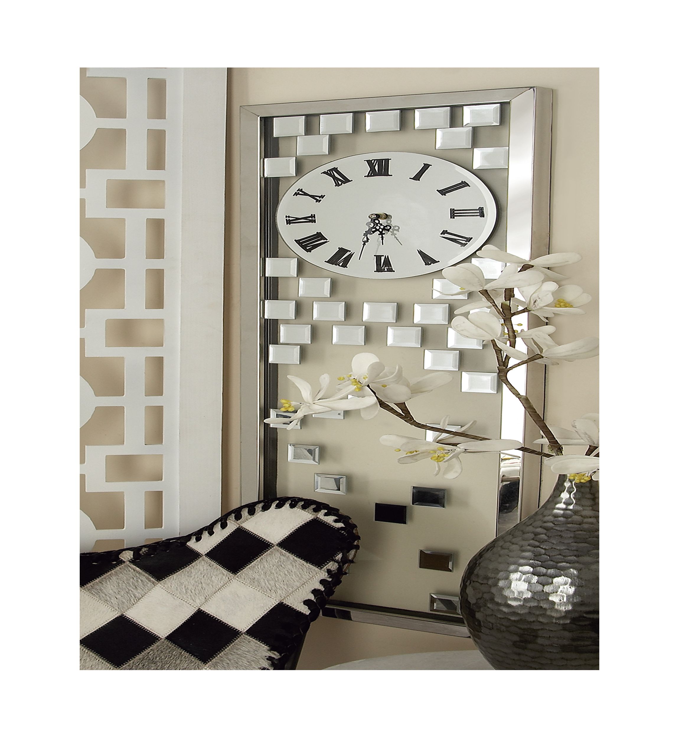Glam Glass Wall Clock