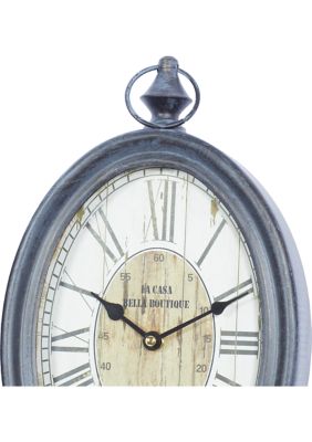 Traditional Metal Wall Clock - Set of 2