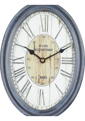 Traditional Metal Wall Clock - Set of 2